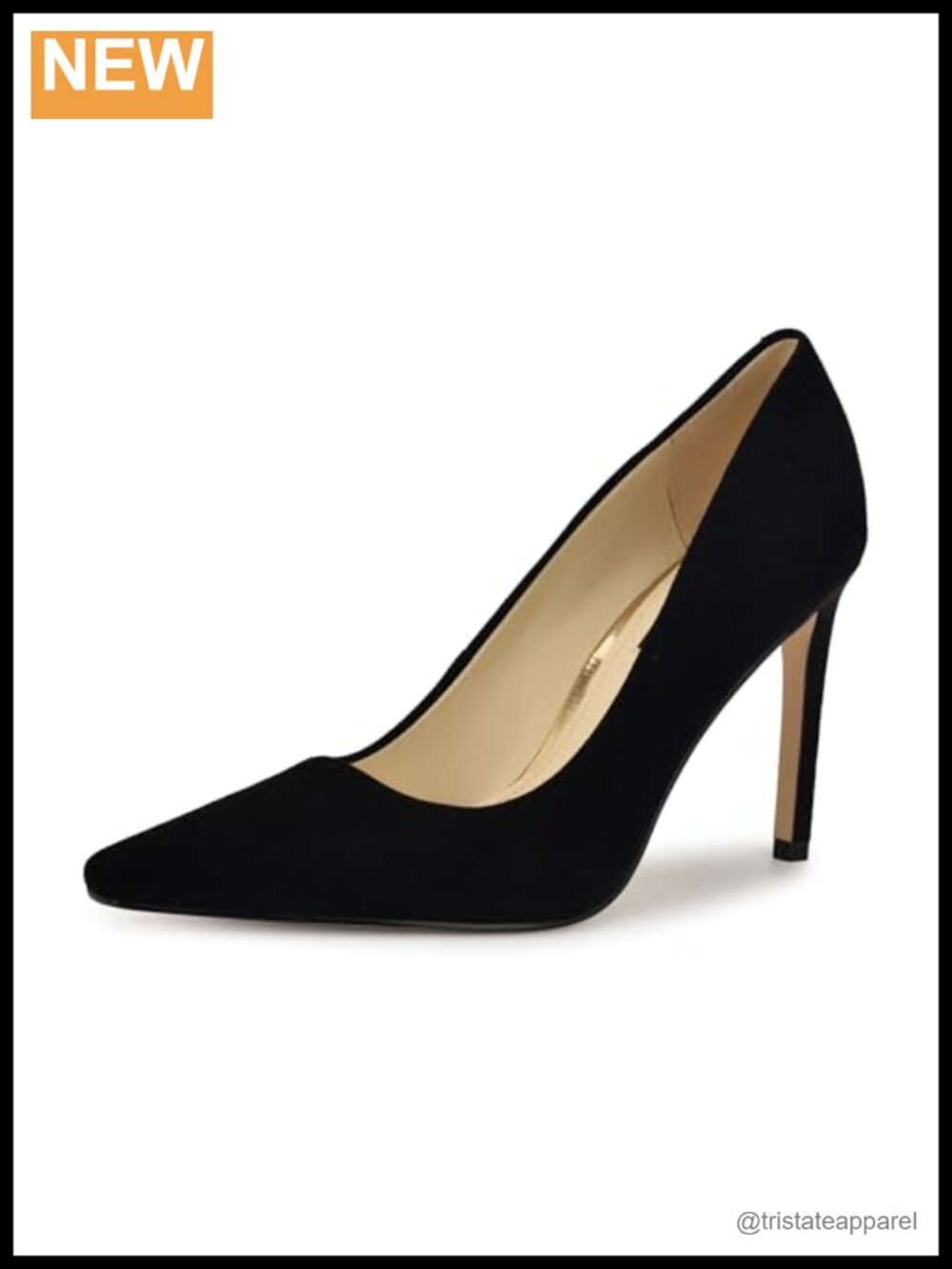 Nine West Oraye Suede Stiletto Heel Pointed Toe Dress Pumps